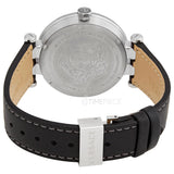 Buy Shop Versace Greca Sport Quartz Black Dial Black Leather Strap Watch For Men - VEZ300221 USA Online