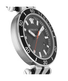 Buy Shop Versace Greca Sport Quartz Black Dial Black Leather Strap Watch For Men - VEZ300221 USA Online