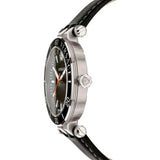 Buy Shop Versace Greca Sport Quartz Black Dial Black Leather Strap Watch For Men - VEZ300221 USA Online