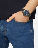 Buy Shop Versace Greca Sport Quartz Black Dial Black Steel Strap Watch For Men - VEZ300621 USA Online