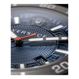 Buy Shop Versace Greca Sport Quartz Black Dial Black Steel Strap Watch For Men - VEZ300621 USA Online