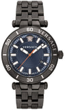 Buy Shop Versace Greca Sport Quartz Black Dial Black Steel Strap Watch For Men - VEZ300621 USA Online