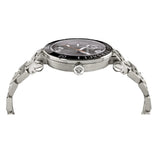 Buy Shop Versace Greca Sport Quartz Black Dial Silver Steel Strap Watch For Men - VEZ300321 USA Online