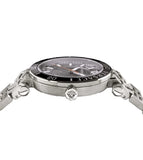 Buy Shop Versace Greca Sport Quartz Black Dial Silver Steel Strap Watch For Men - VEZ300321 USA Online