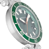 Buy Shop Versace Greca Sport Quartz Green Dial Silver Steel Strap Watch For Men - VEZ300421 USA Online