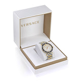 Buy Shop Versace Greca Sport Quartz White Dial Two Tone Steel Strap Watch For Men - VEZ300521 USA Online