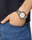 Buy Shop Versace Greca Sport Quartz White Dial Two Tone Steel Strap Watch For Men - VEZ300521 USA Online