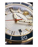Buy Shop Versace Greca Sport Quartz White Dial Two Tone Steel Strap Watch For Men - VEZ300521 USA Online