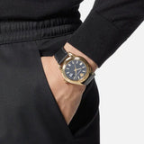 Buy Shop Versace Greca Time Quartz Black Dial Brown Leather Strap Watch For Men - VE3K00222 USA Online