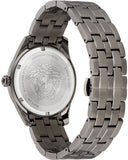 Buy Shop Versace Greca Time Quartz Black Dial Grey Steel Strap Watch for Men - VE3K00622 USA Online