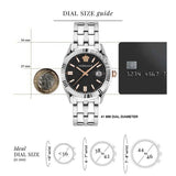 Buy Shop Versace Greca Time Quartz Black Dial Silver Steel Strap Watch For Men - VE3K00322 USA Online