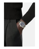Buy Shop Versace Greca Time Quartz Black Dial Silver Steel Strap Watch For Men - VE3K00322 USA Online