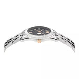Buy Shop Versace Greca Time Quartz Black Dial Silver Steel Strap Watch For Men - VE3K00322 USA Online