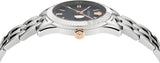 Buy Shop Versace Greca Time Quartz Black Dial Silver Steel Strap Watch For Men - VE3K00322 USA Online