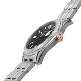 Buy Shop Versace Greca Time Quartz Black Dial Silver Steel Strap Watch For Men - VE3K00322 USA Online