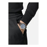 Buy Shop Versace Greca Time Quartz Blue Dial Brown Leather Strap Watch For Men - VE3K00122 USA Online