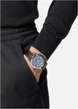 Buy Shop Versace Greca Time Quartz Blue Dial Brown Leather Strap Watch For Men - VE3K00122 USA Online