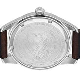 Buy Shop Versace Greca Time Quartz Blue Dial Brown Leather Strap Watch For Men - VE3K00122 USA Online