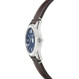 Buy Shop Versace Greca Time Quartz Blue Dial Brown Leather Strap Watch For Men - VE3K00122 USA Online