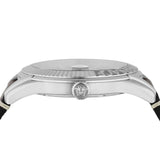 Buy Shop Versace Greca Time Quartz Blue Dial Brown Leather Strap Watch For Men - VE3K00122 USA Online