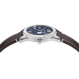 Buy Shop Versace Greca Time Quartz Blue Dial Brown Leather Strap Watch For Men - VE3K00122 USA Online