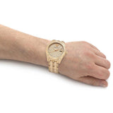 Buy Shop Versace Greca Time Quartz Gold Dial Gold Steel Strap Watch For Men - VE3K00522 USA Online