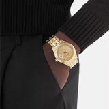 Buy Shop Versace Greca Time Quartz Gold Dial Gold Steel Strap Watch For Men - VE3K00522 USA Online