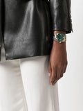 Buy Shop Versace Greca Time Quartz Green Dial Two Tone Steel Strap Watch For Men - VE3K00422 USA Online
