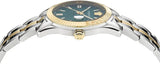 Buy Shop Versace Greca Time Quartz Green Dial Two Tone Steel Strap Watch For Men - VE3K00422 USA Online