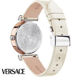 Buy Shop Versace Greca White Dial White Leather Strap Watch for Women - VELW00120 USA Online