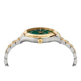 Buy Shop Versace Hellenium Green Dial Two Tone Steel Strap Watch for Men - VEVK00620 USA Online