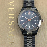 Buy Shop Versace Hellenyium Analog Black Dial Black Steel Strap Watch For Men - VEVK00320 USA Online