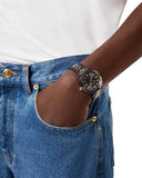 Buy Shop Versace Hellenyium Analog Black Dial Black Steel Strap Watch For Men - VEVK00320 USA Online
