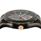 Buy Shop Versace Hellenyium Analog Black Dial Black Steel Strap Watch For Men - VEVK00320 USA Online