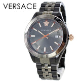 Buy Shop Versace Hellenyium Analog Black Dial Black Steel Strap Watch For Men - VEVK00320 USA Online