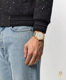 Buy Shop Versace Hellenyium Analog White Dial Gold Steel Strap Watch for Men - VEVK00720 USA Online
