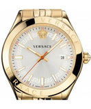 Buy Shop Versace Hellenyium Analog White Dial Gold Steel Strap Watch for Men - VEVK00720 USA Online