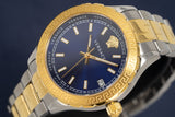 Buy Shop Versace Hellenyium Blue Dial Two Tone Steel Strap Watch for Women - V12060017 USA Online
