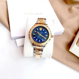 Buy Shop Versace Hellenyium Blue Dial Two Tone Steel Strap Watch for Women - V12060017 USA Online