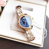 Buy Shop Versace Hellenyium Blue Dial Two Tone Steel Strap Watch for Women - V12060017 USA Online