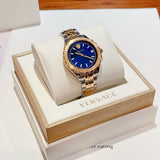 Buy Shop Versace Hellenyium Blue Dial Two Tone Steel Strap Watch for Women - V12060017 USA Online