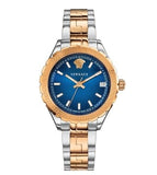 Buy Shop Versace Hellenyium Blue Dial Two Tone Steel Strap Watch for Women - V12060017 USA Online