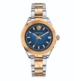 Buy Shop Versace Hellenyium Blue Dial Two Tone Steel Strap Watch for Women - V12060017 USA Online