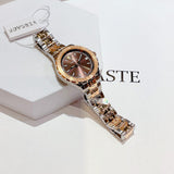 Buy Shop Versace Hellenyium Brown Dial Two Tone Steel Strap Watch for Women - V12040015 USA Online