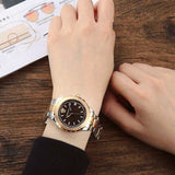 Buy Shop Versace Hellenyium Brown Dial Two Tone Steel Strap Watch for Women - V12040015 USA Online