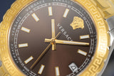 Buy Shop Versace Hellenyium Brown Dial Two Tone Steel Strap Watch for Women - V12040015 USA Online