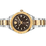 Buy Shop Versace Hellenyium Brown Dial Two Tone Steel Strap Watch for Women - V12040015 USA Online