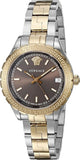Buy Shop Versace Hellenyium Brown Dial Two Tone Steel Strap Watch for Women - V12040015 USA Online