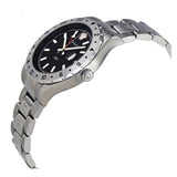 Buy Shop Versace Hellenyium GMT Black Dial Silver Steel Strap Watch for Men - V11020015 USA Online