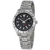 Buy Shop Versace Hellenyium GMT Black Dial Silver Steel Strap Watch for Men - V11020015 USA Online